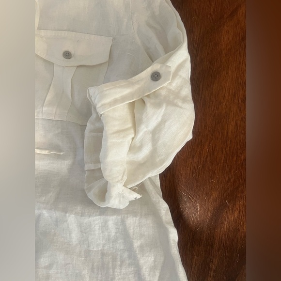 100% Linen white Tunic size Large - Picture 8 of 8